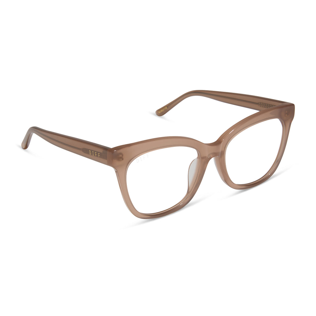 JJD Winston Glasses | Warm Taupe | DIFF Eyewear