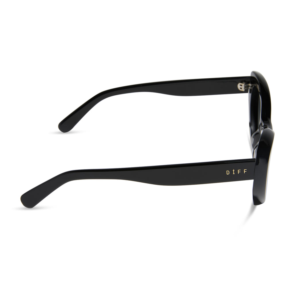 Zaria Cateye Sunglasses | Black & Grey Gradient | DIFF Eyewear display picture 3