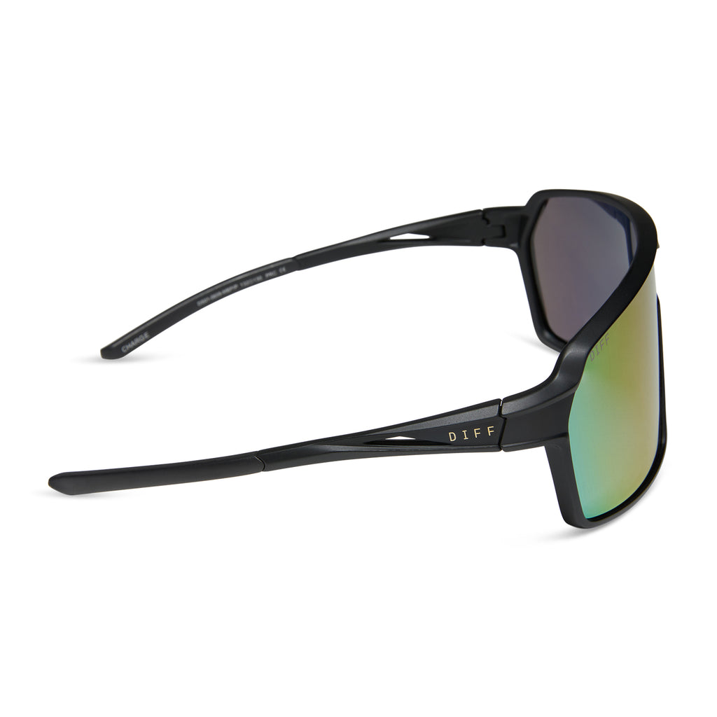 Charge Shield Sunglasses | Matte Black & Pink Rush Mirror  display picture 3