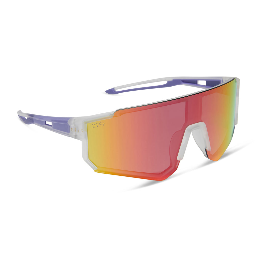 Heat Shield Sunglasses | Crystal Clear & Rainbow Mirror | DIFF Eyewear