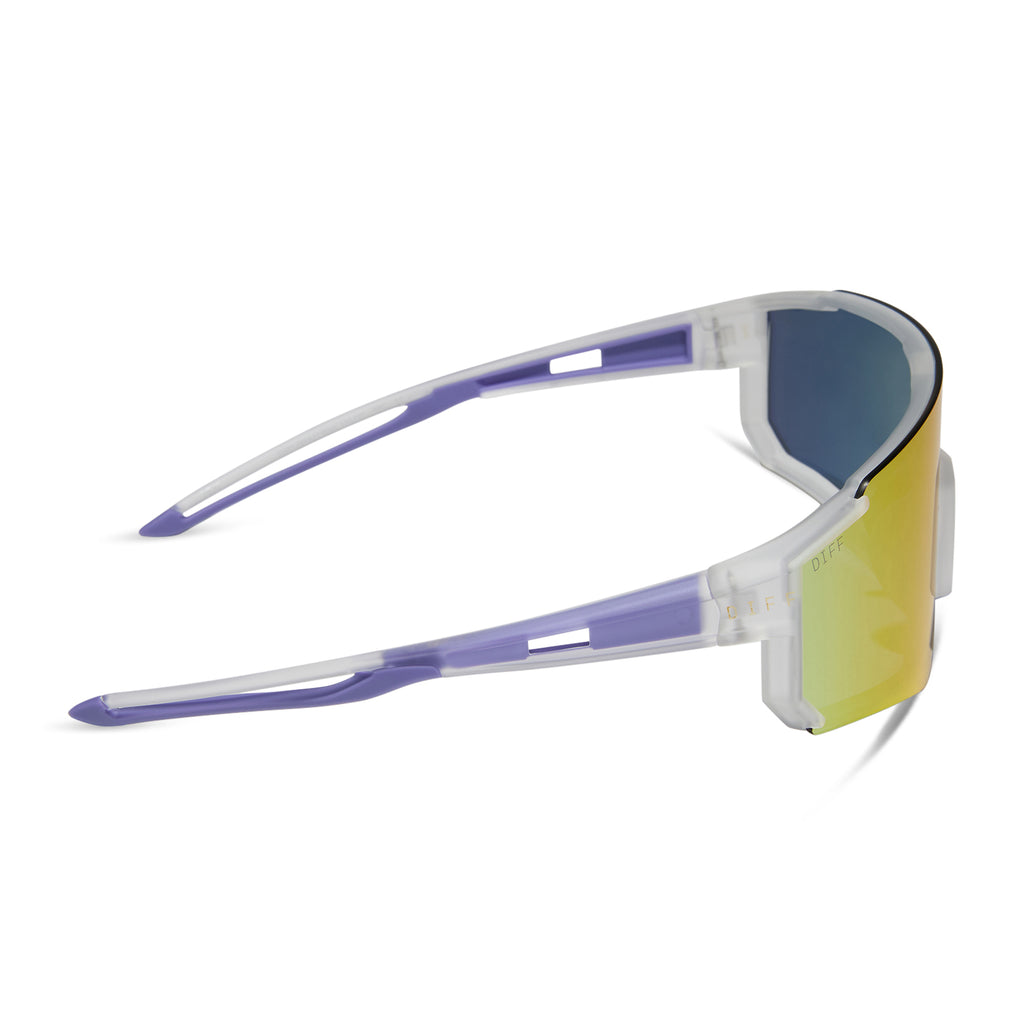 Heat Shield Sunglasses | Crystal Clear & Rainbow Mirror | DIFF Eyewear
