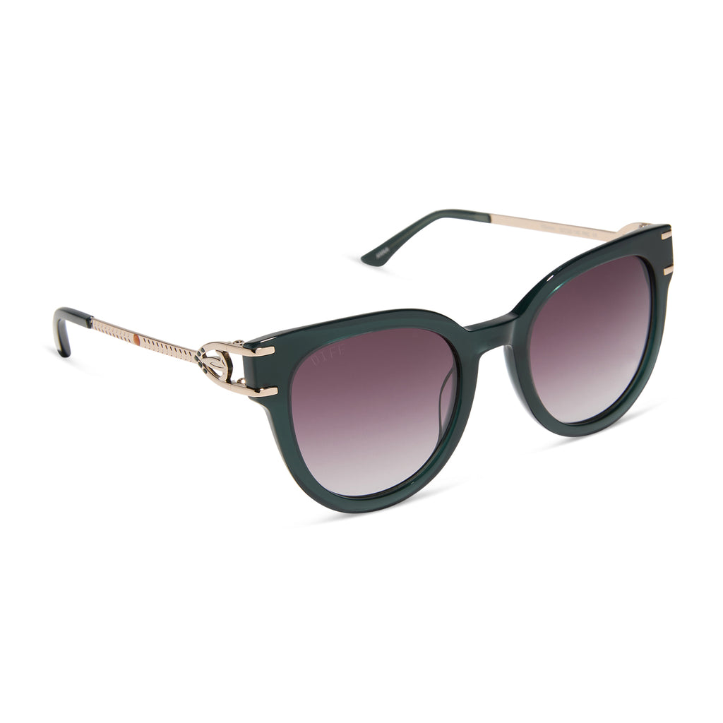 Frozen Anna Sunglasses | Emerald & Purple Gradient | DIFF Eyewear