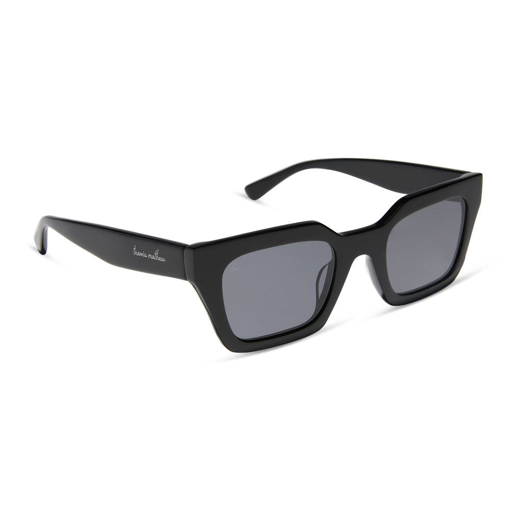 Travis Mathew Solana Cateye Sunglasses | Black & Grey | DIFF Eyewear