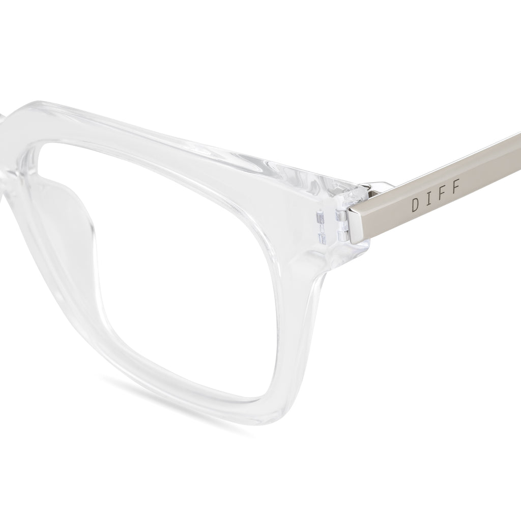 Bella XS Square Glasses Clear & Clear Blue Light Technology DIFF