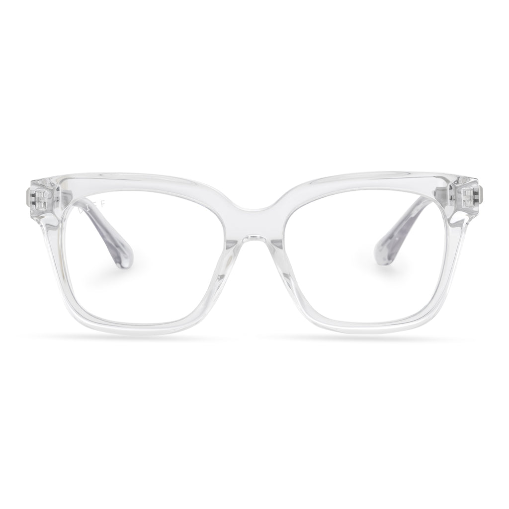Bella XS Square Glasses Clear & Clear Blue Light Technology DIFF