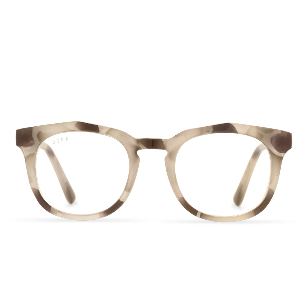 ROWAN - CREAM TORTOISE + BLUE LIGHT READERS | DIFF Eyewear