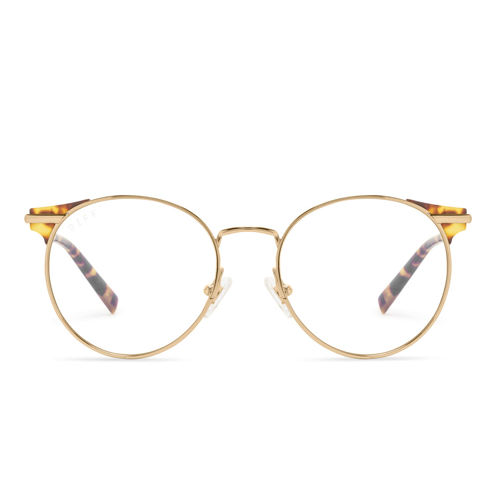 Summit Round Prescription Glasses Gold Diff Eyewear