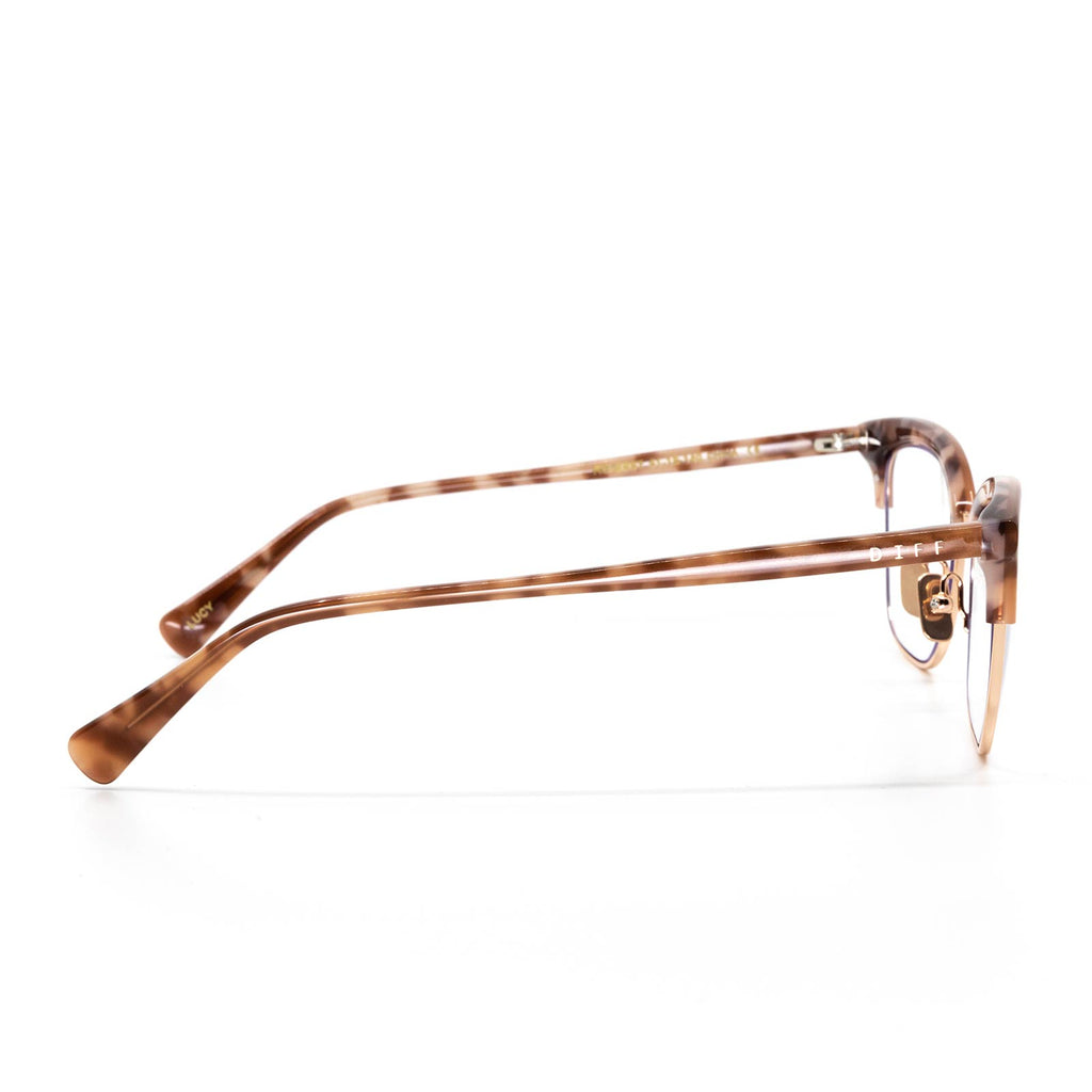 Rose gold tortoise eyeglasses on sale