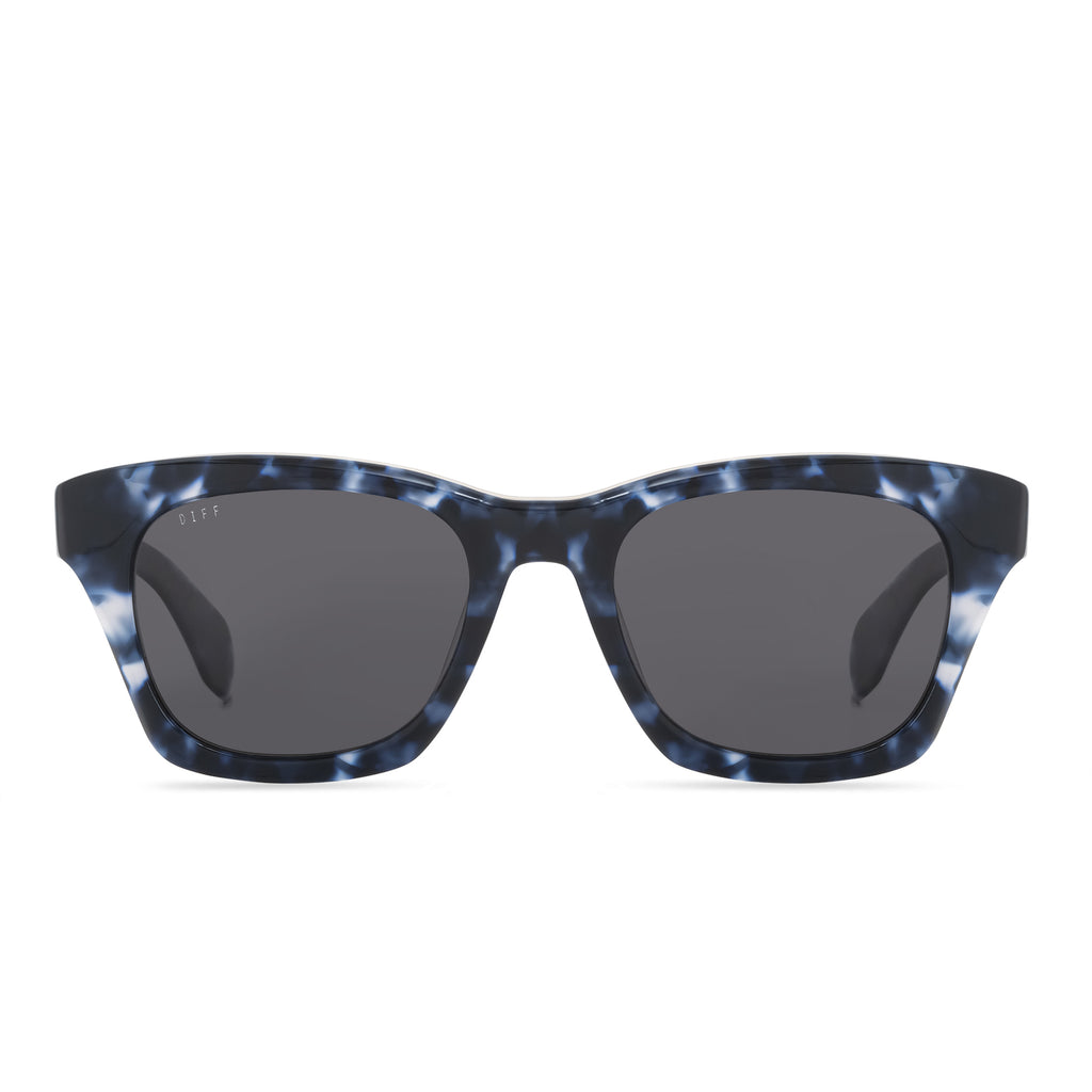 Square Sunglasses Lenses | DIFF Grey & Eyewear Dean Marble Midnight Polarized |