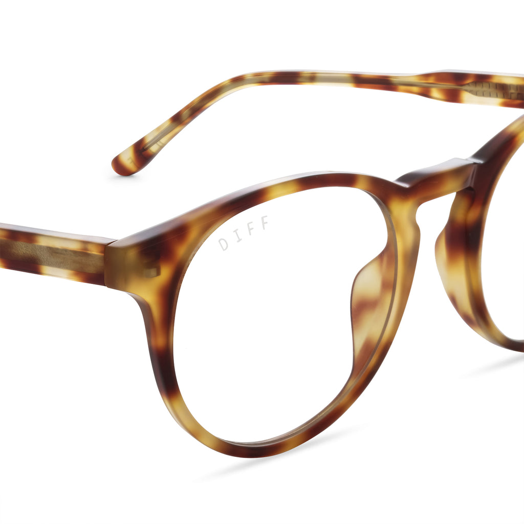 Sawyer Round Glasses Solstice Tortoise & Blue Light Technology DIFF Eyewear