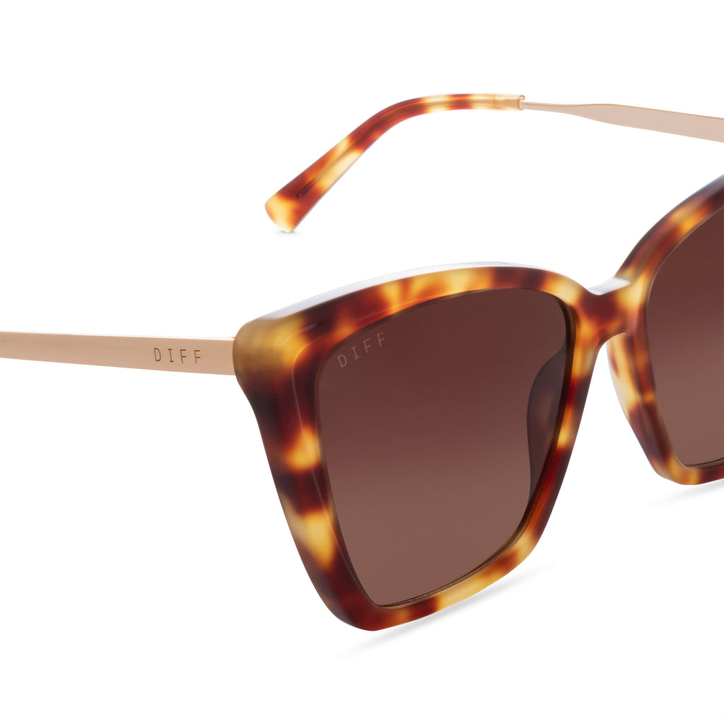 BECKY II SOLSTICE TORTOISE + BROWN GRADIENT SUNGLASSES DIFF Eyewear