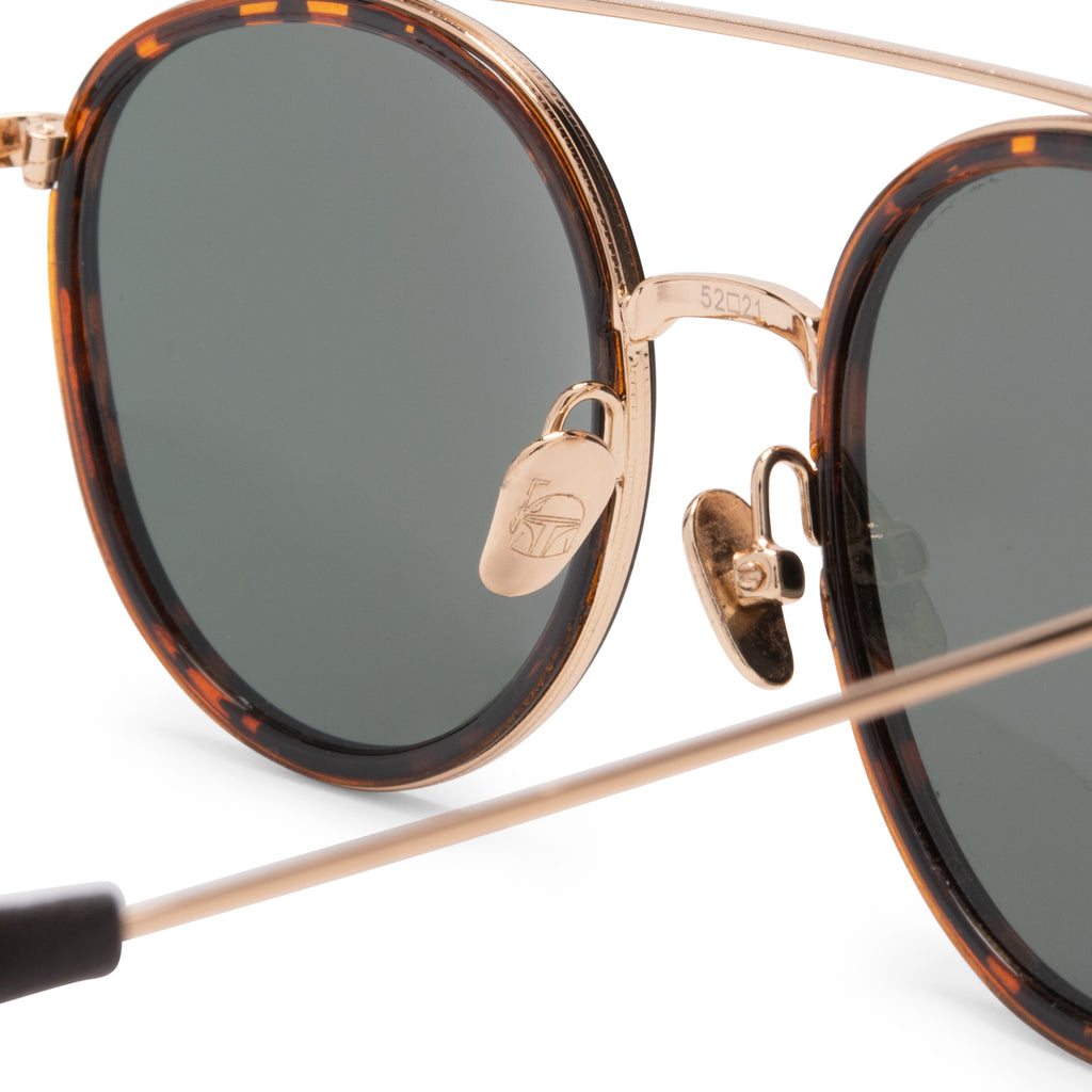 diff sunglasses! boba fet style Star Wars Boba Fett Aviator Glasses | Olive Green |DIFF Eyewear main image 3