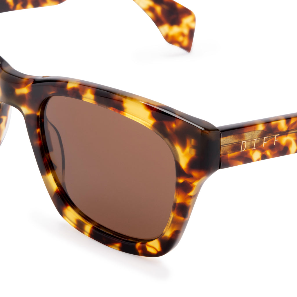 Brittney Rectangular Sunglasses - Orange