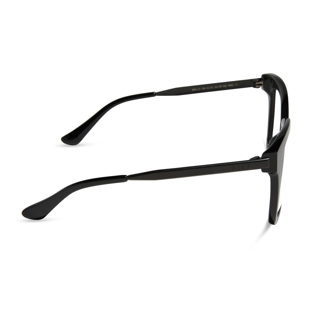 Bella Square Glasses | Black