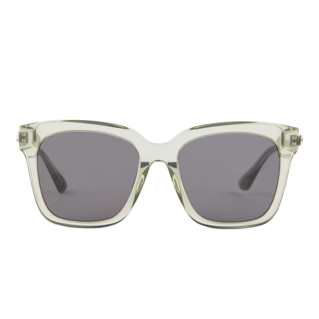 JESSIE JAMES DECKER BELLA + OLIVE CRYSTAL + SOLID GREY SUNGLASSES