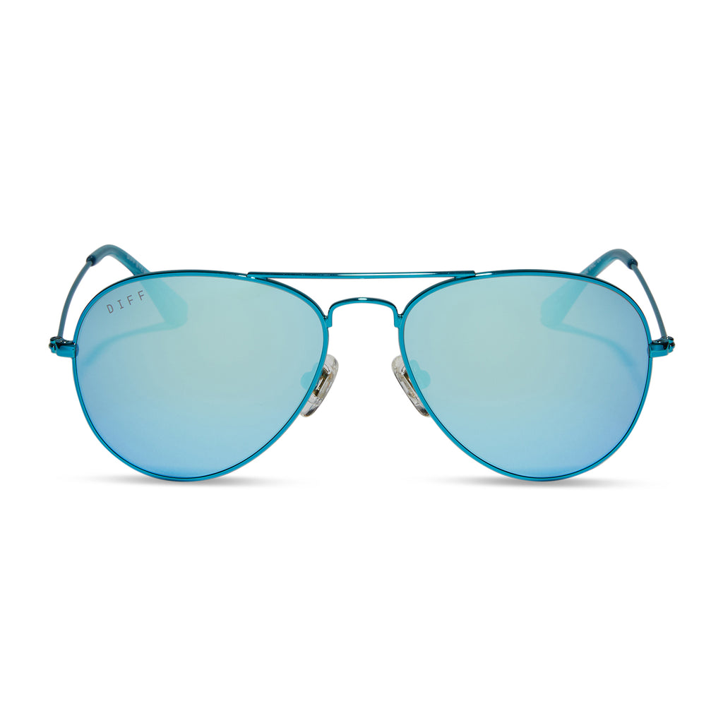 Turquoise frame sunglasses new arrivals