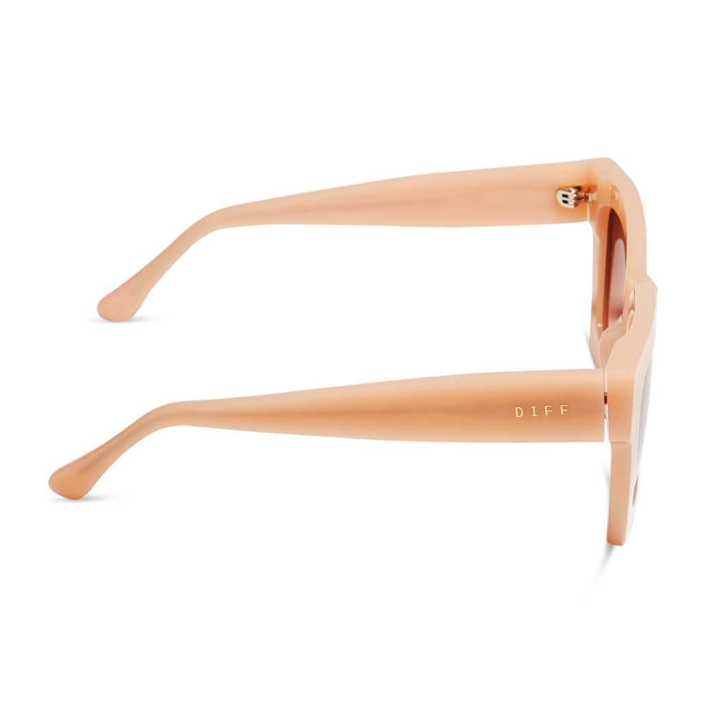 Dani Square Sunglasses Faded Citrus & Dusk Gradient DIFF Eyewear