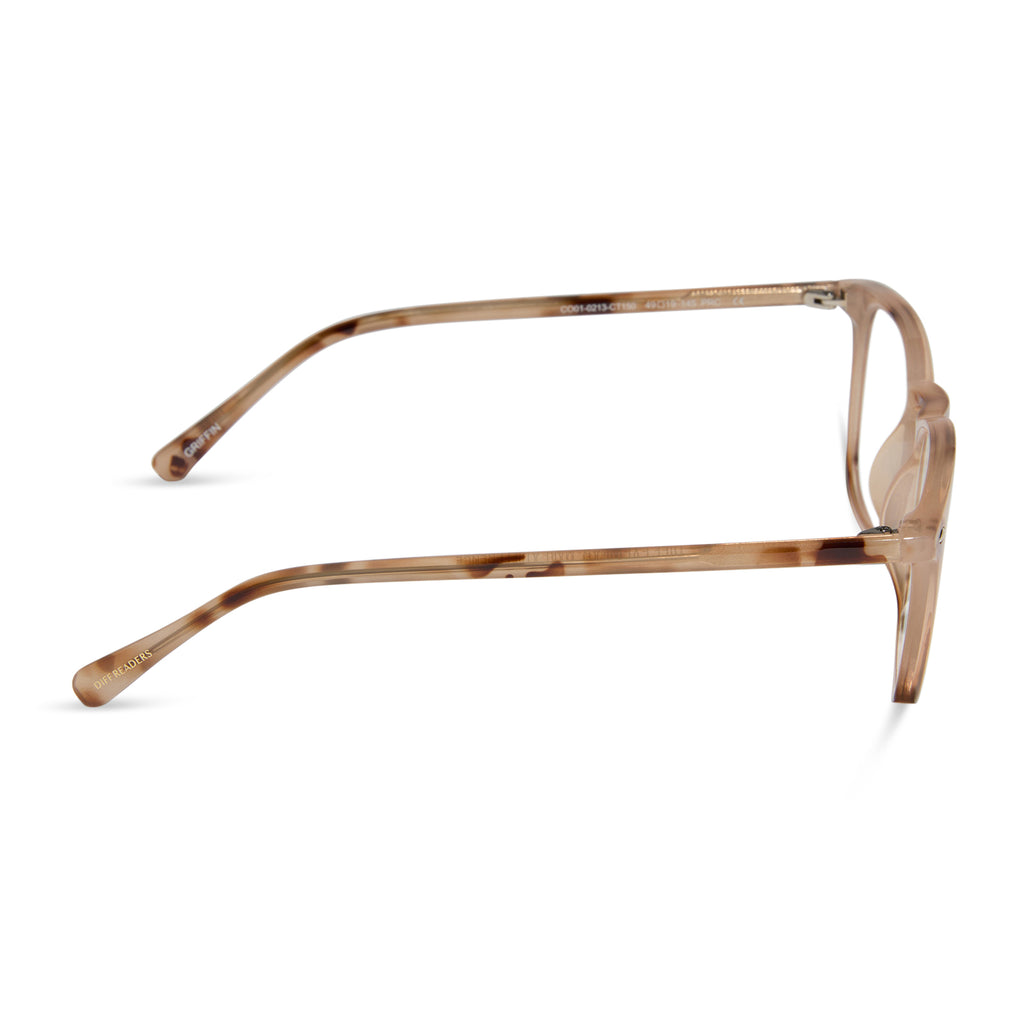 GRIFFIN - CREAM TORTOISE + BLUE LIGHT READERS | DIFF Eyewear