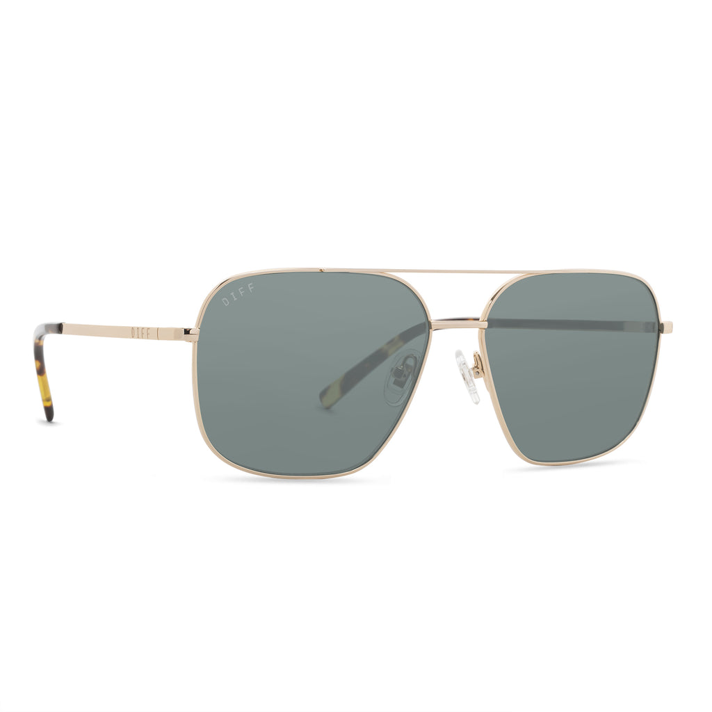 Jonas Mens Square Aviator Sunglasses | Gold Aviator Jonas Mens Square Aviator Sunglasses | Gold Aviator