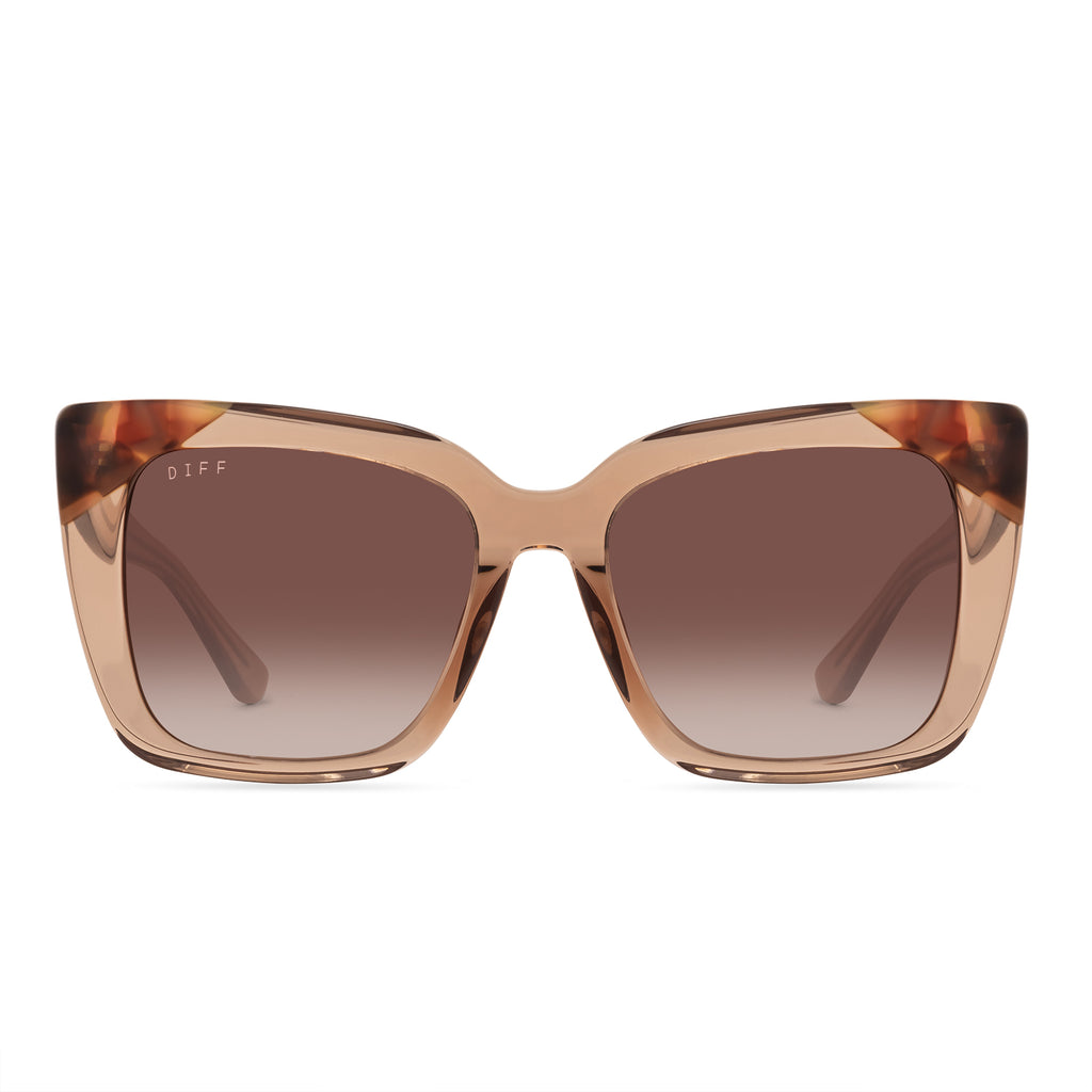 Lizzy Cat Eye Sunglasses Cafe Ole + Brown Gradient DIFF Eyewear