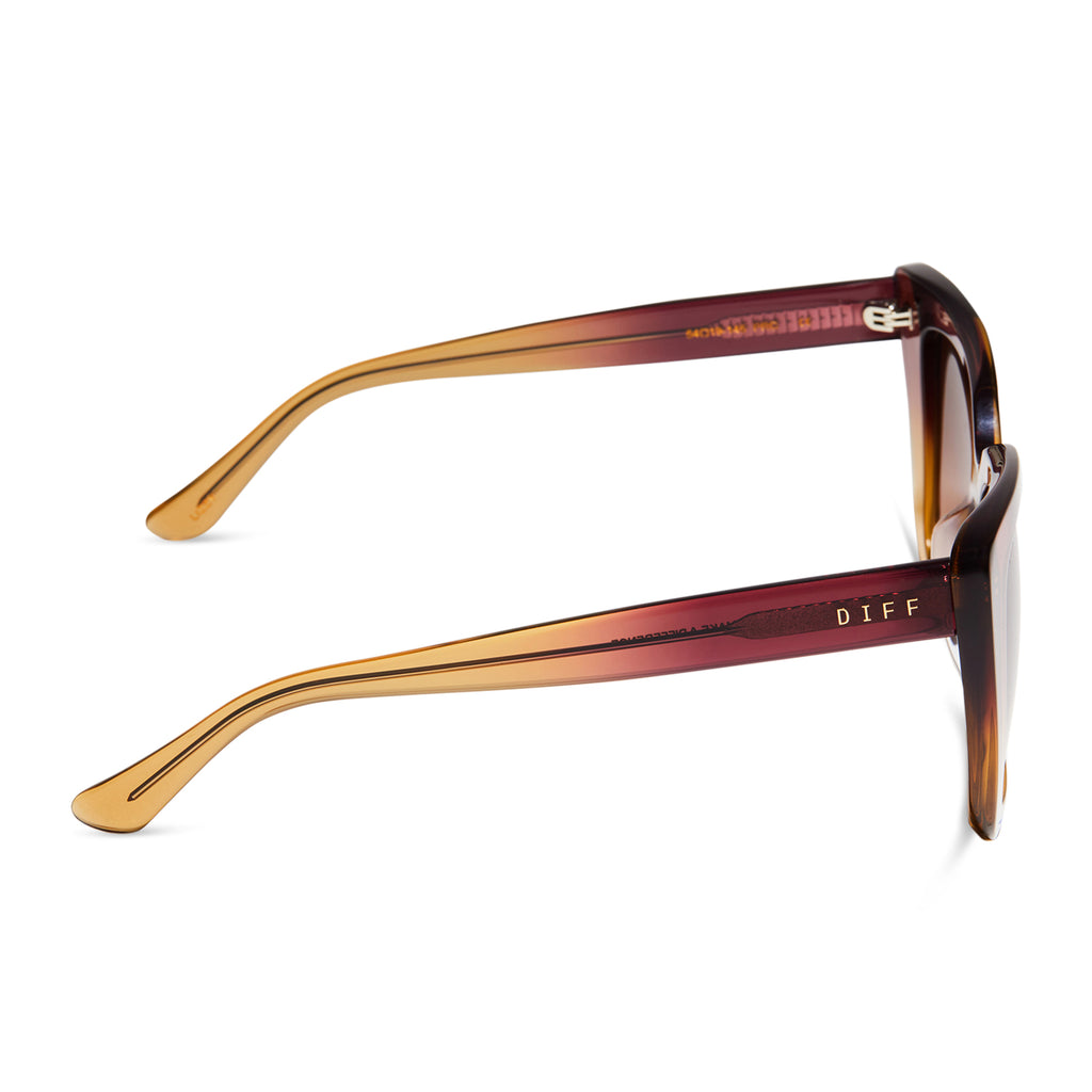 Lizzy Cateye Sunglasses Clayton & Brown Gradient DIFF Eyewear