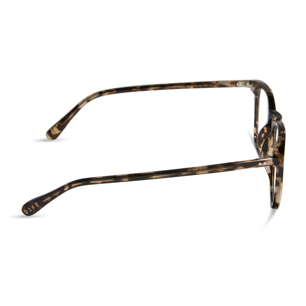Maxwell Square Glasses | Espresso Tortoise | Diff Eyewear