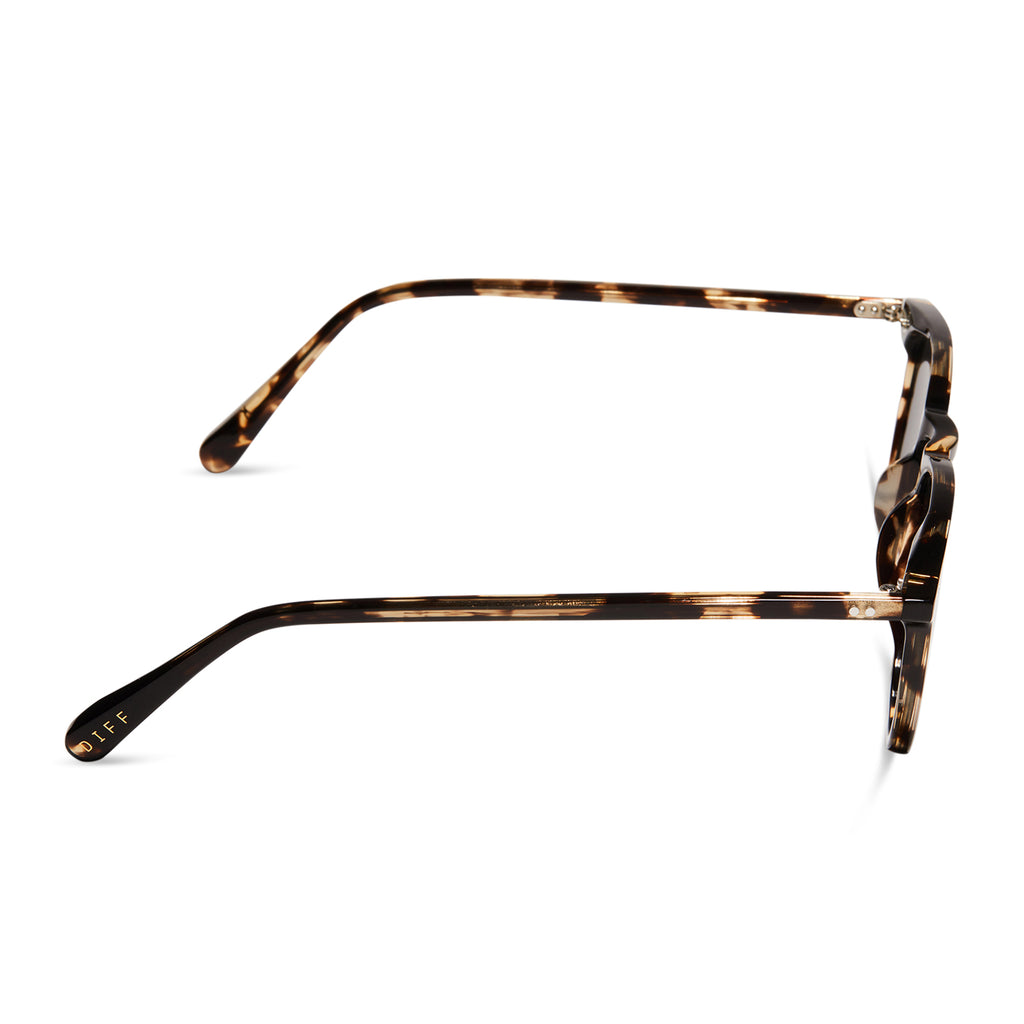Maxwell Square Sunglasses Espresso Tortoise & Grey DIFF Eyewear