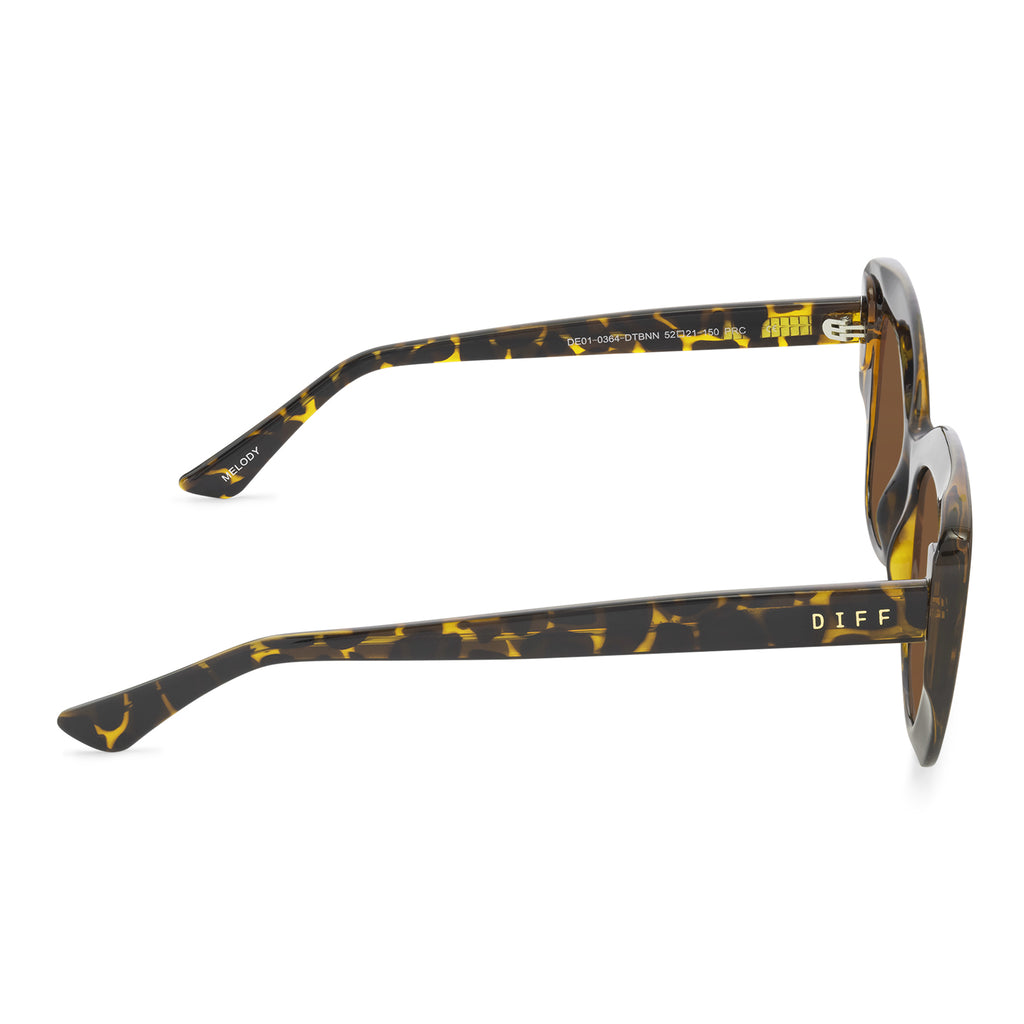 Melody Cateye Sunglasses | Dark Tortoise & Brown | Diff Eyewear