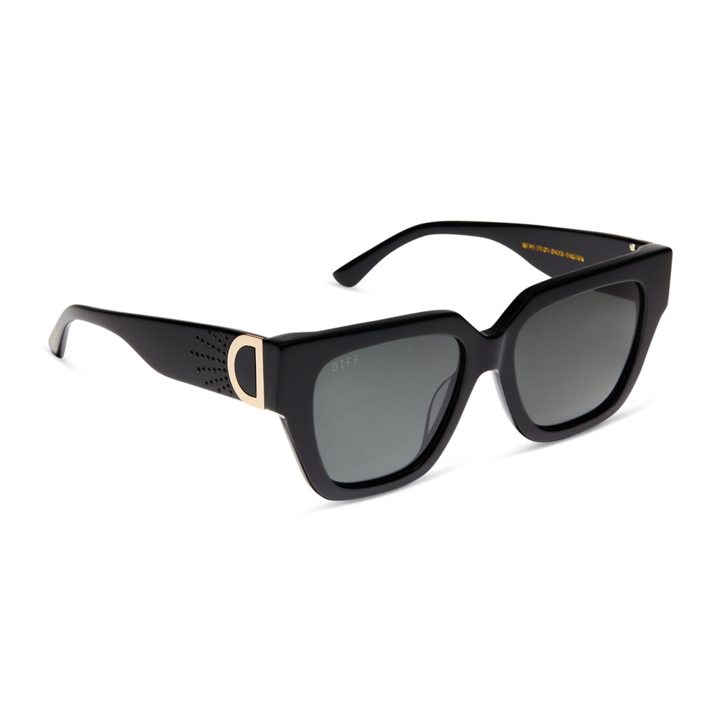 Remi Square Sunglasses Eyewear & Grey DIFF | | Black