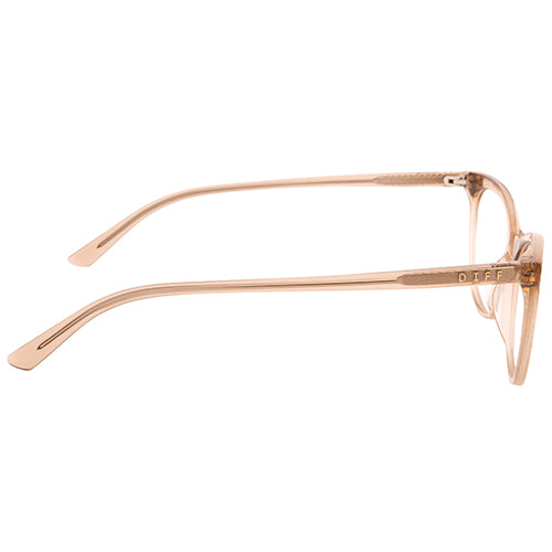 Jade Cat Eye Glasses | Vintage Crystal | Diff Eyewear display picture 3