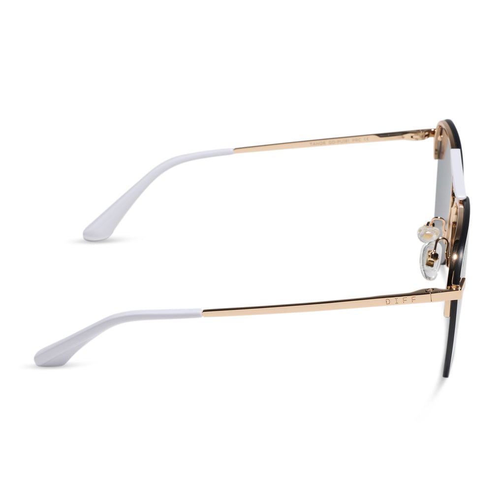 Diff Eyewear Sadie - Gold + Purple Mirror Stylish Designer UV Aviator Sunglasses Diff Eyewear | Accessories | Diff Sadie Sunglasses Gold  main image 4