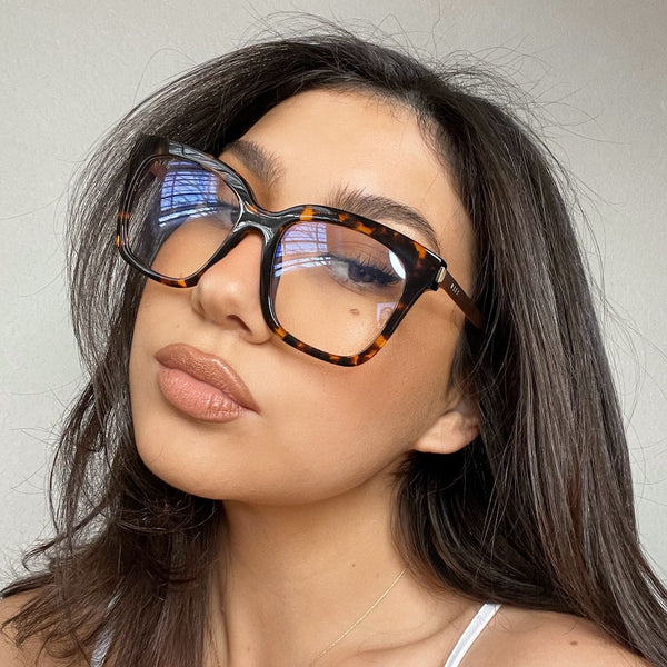 bella - amber tortoise + prescription glasses 3