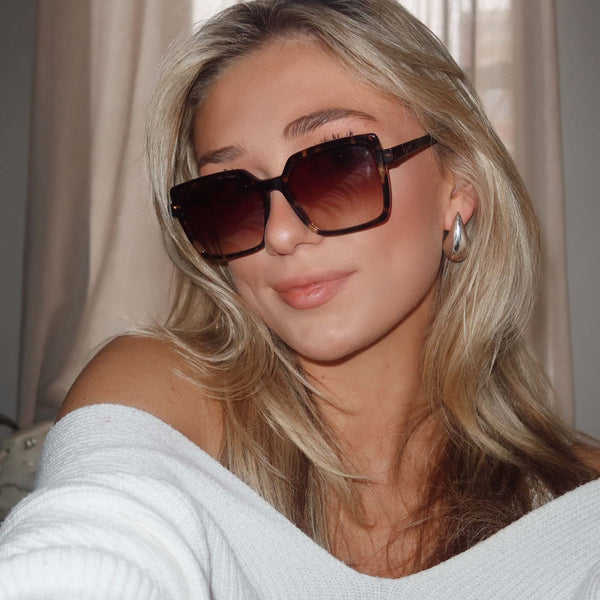 esme - espresso tortoise + brown gradient sunglasses 7