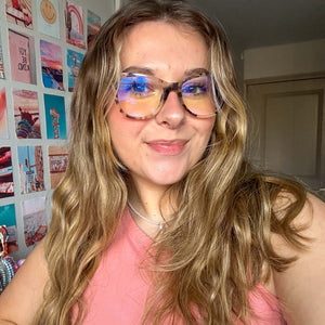 CARINA - CREAM TORTOISE + CLEAR GLASSES