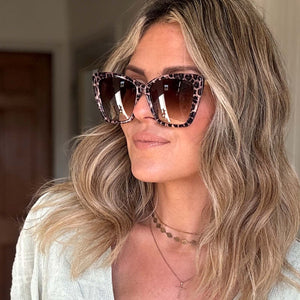 Becky II Cat Eye Sunglasses | Leopard Tortoise & Brown Ombre