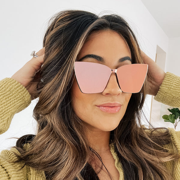 goldie xs - black + sunset mirror sunglasses 4