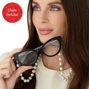 New DIFF Eyewear SDFPNTH 9P7X Black Cat-Eye Sunglasses with Stud Accents Diff Eyewear | Accessories | New Diff Eyewear Sdfpnth 9p7x  main image 4