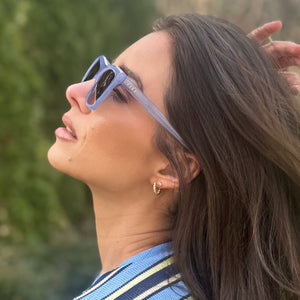 New DIFF EYEWEAR x Jessie James Decker Cat Eye Sunglasses Jessie James Decker Vivi Sunglasses | Almond & Brown | DIFF  main image 4