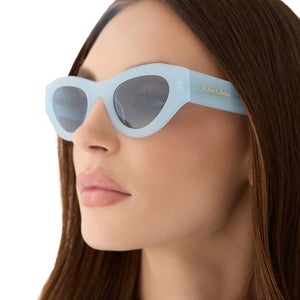 For Love & Lemons Lucy Sunglasses | Pastel Blue & Blue | DIFF Eyewear