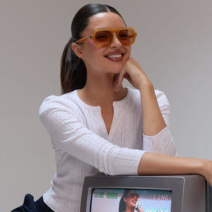 Rachael Kirkconnell Naomi Sunglasses | Mango & Champagne | DIFF