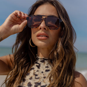 Jessie James Decker Nash Sunglasses | Espresso Tort & Brown | DIFF