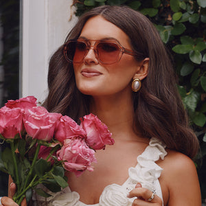 Caitlin Covington Collins Sunglasses | Rose Crystal & Dusk  display picture 2