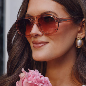 Caitlin Covington Collins Sunglasses | Rose Crystal & Dusk  display picture 1