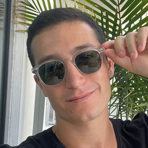 Maxwell XL Square Sunglasses Platinum Crystal G15 Polarized