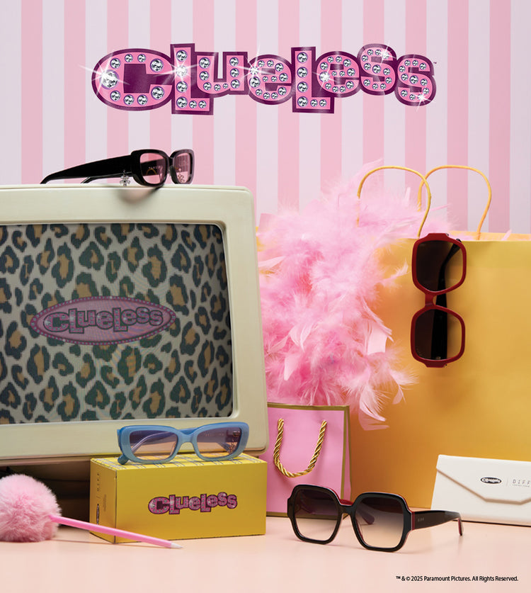 clueless x diff eyewear collection banner