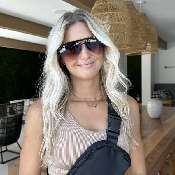 tahoe - matte black + twilight gradient sunglasses 6