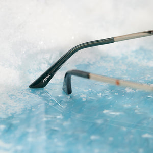 ¨̮⃝ Frozen Anna Sunglasses | Emerald & Purple Gradient | DIFF Eyewear