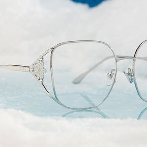 Frozen Elsa Square Glasses | Silver | DIFF Eyewear display picture 3