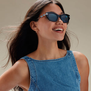 Disney Princess Jasmine 2.0 Sunglasses | Black & Teal | DIFF Eyewear