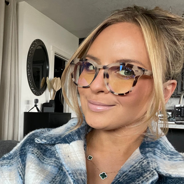 weston - cream tortoise + blue light technology glasses 7